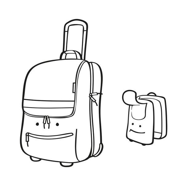 Чемодан детский Trolley XS cats and dogs mint, Reisenthel, изображение 5