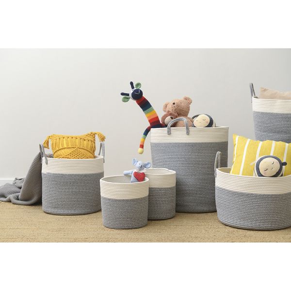 Корзина для хранения Ulrik, ?48х35 см, кремовая/светло-серая, Bergenson Bjorn, изображение 3