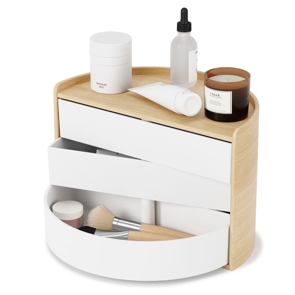 Шкатулка для украшений MOONA белая-дерево, Umbra, изображение 3