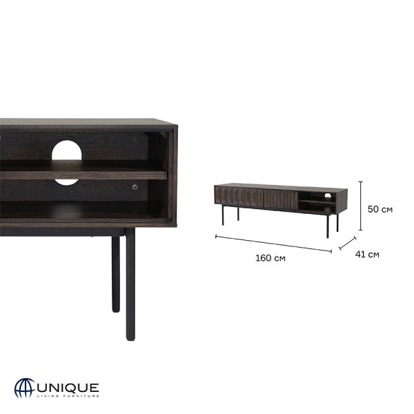 Тумба под ТВ Unique Furniture, Latina, 160х41х50 см, Unique Furniture, изображение 10