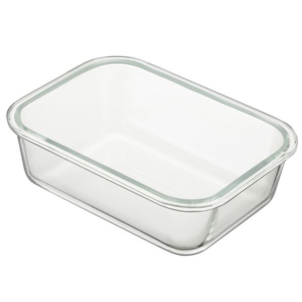 Набор стеклянных прямоугольных контейнеров с бамбуковыми крышками, 3 шт., Smart Solutions, изображение 11