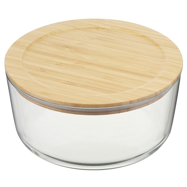 Контейнер стеклянный с бамбуковой крышкой, 1,7 л, Smart Solutions