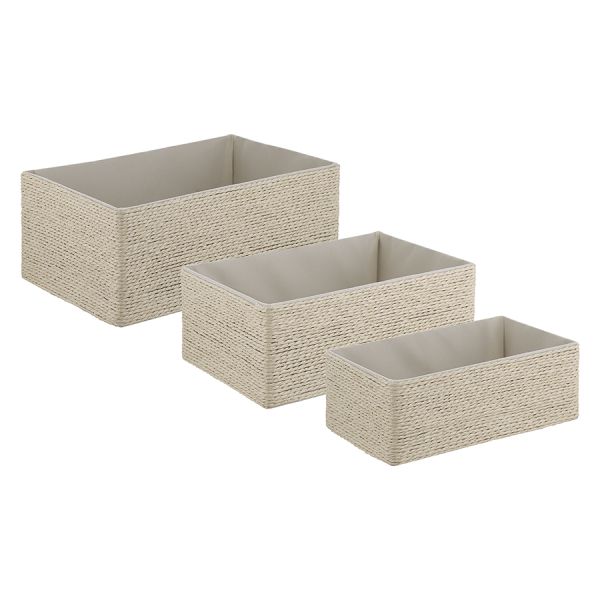 Корзина для хранения Lian, 30х20х12 см, светло-бежевая, Bergenson Bjorn, изображение 3