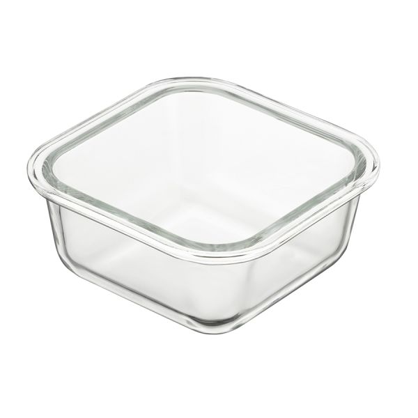 Набор стеклянных квадратных контейнеров с бамбуковыми крышками, 3 шт., Smart Solutions, изображение 4