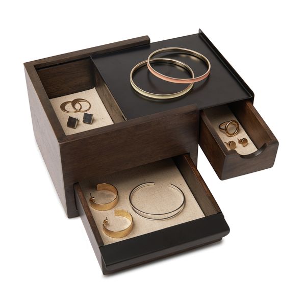 Шкатулка для украшений Stowit Mini чёрная, Umbra, изображение 5