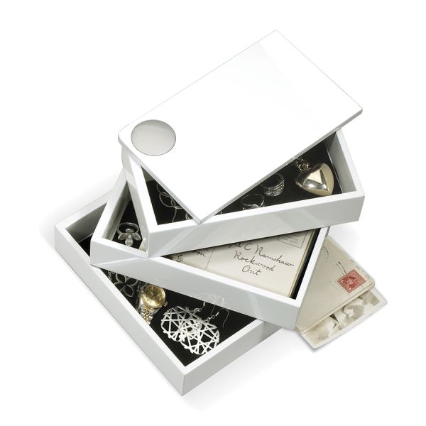 Шкатулка Spindle белая, Umbra, изображение 6