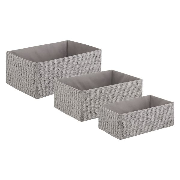 Корзина для хранения Lian, 34х22х14 см, светло-серая, Bergenson Bjorn, изображение 3