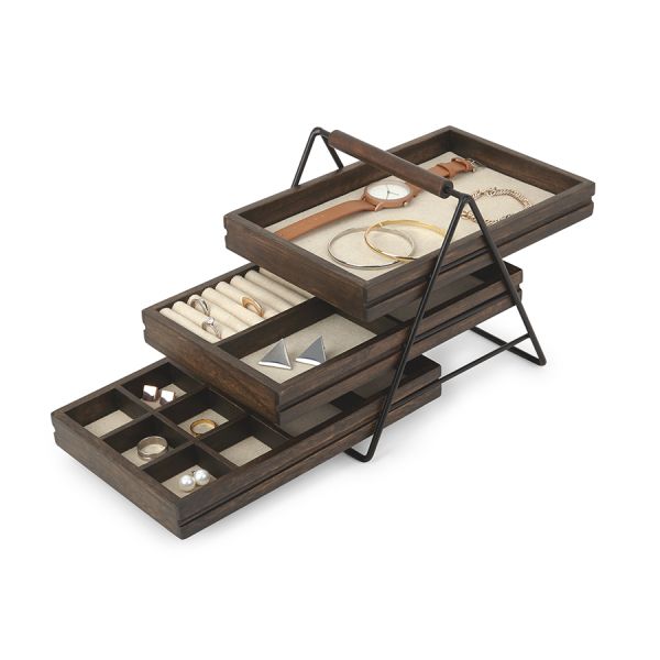 Шкатулка для украшений TERRACE орех, Umbra, изображение 12