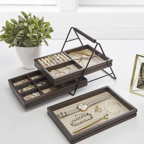 Шкатулка для украшений TERRACE орех, Umbra, изображение 7