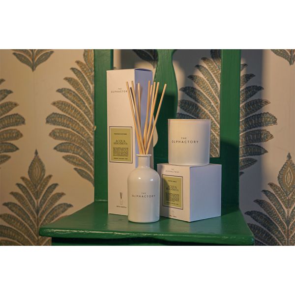 Свеча ароматическая The Olphactory, White Insignia, Acqua Bergamota, 60 ч, Ambientair, изображение 2