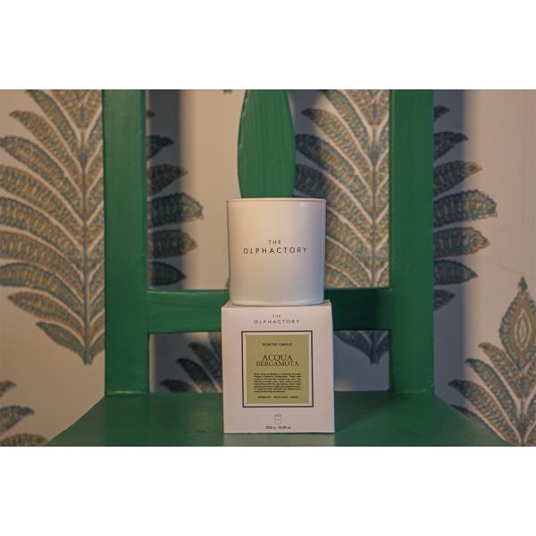 Свеча ароматическая The Olphactory, White Insignia, Acqua Bergamota, 60 ч, Ambientair, изображение 4