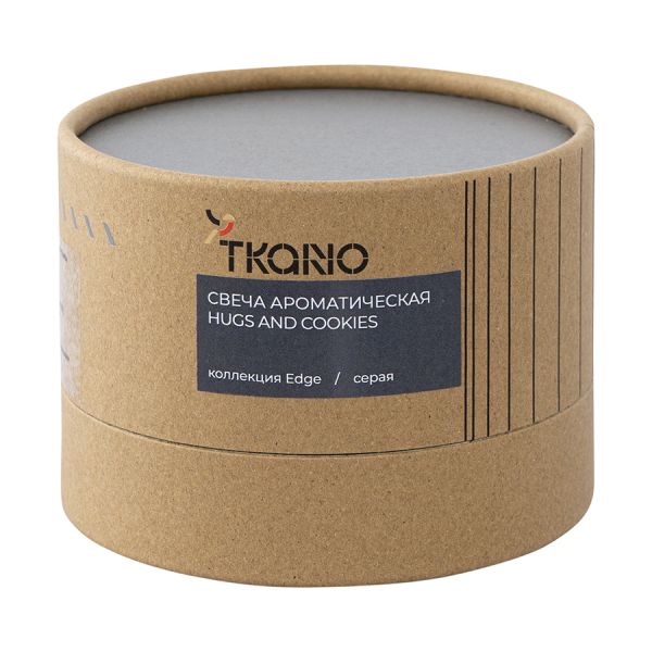 Свеча ароматическая Hugs and Cookies из коллекции Edge, серый, 30 ч, Tkano, изображение 9