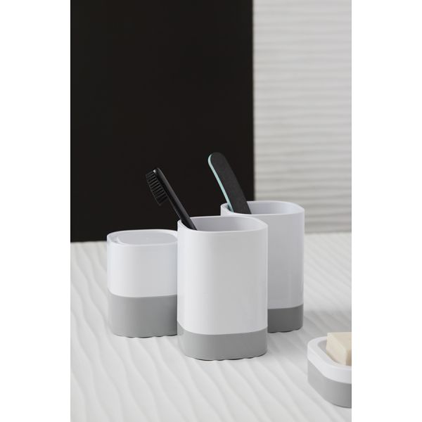 Стакан для зубных щеток Tyer, 470 мл, белый/серый, Bergenson Bjorn Bath, изображение 7