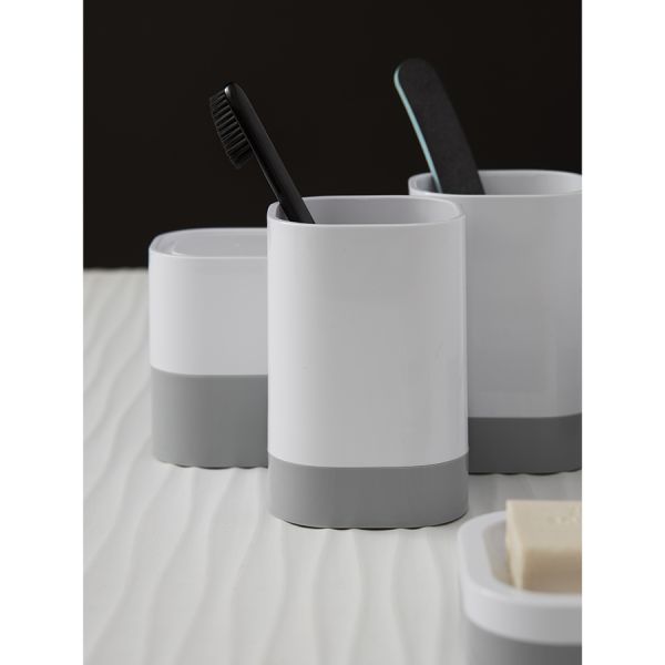 Стакан для зубных щеток Tyer, 470 мл, белый/серый, Bergenson Bjorn Bath, изображение 5