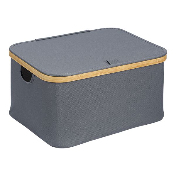 Корзина для белья Neat Low, 40x33x20 см, серая, Smart Solutions