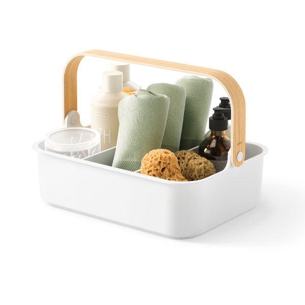 Органайзер Bellwood, 37х27 см, белый/натуральное дерево, UMBRA, изображение 6