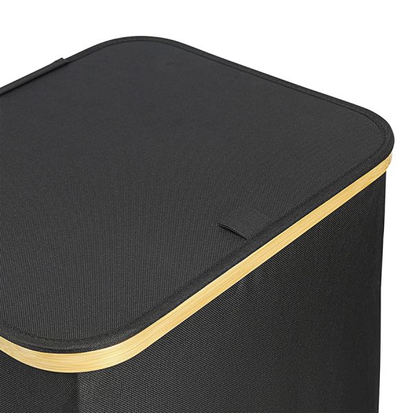 Корзина для белья Neat Tall, 41х35х74 см, черная, Smart Solutions, изображение 8