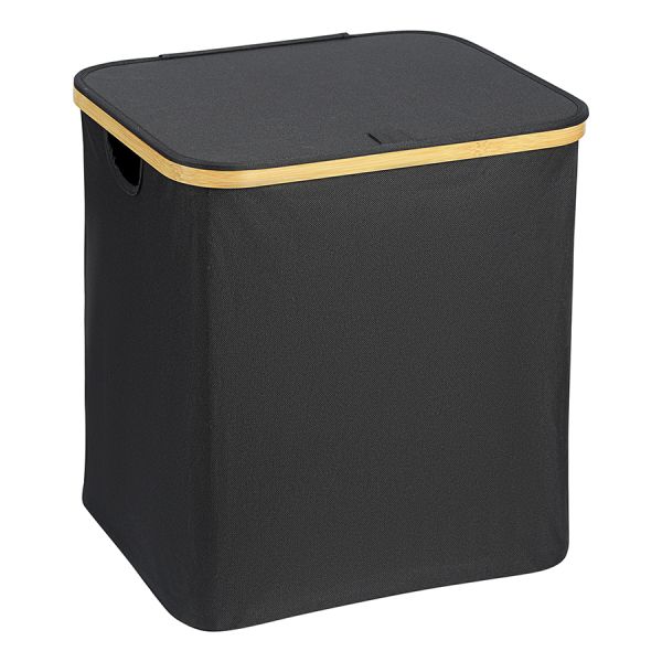 Корзина для белья Neat Mid, 40x33x43 см, черная, Smart Solutions