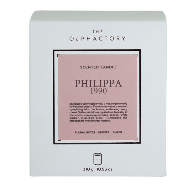 Свеча ароматическая The Olphactory, White Insignia, Philippa 1990, 60 ч, Ambientair, изображение 13