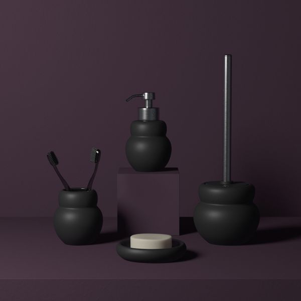 Стакан для зубных щеток Markl, черный, Bergenson Bjorn Bath, изображение 2