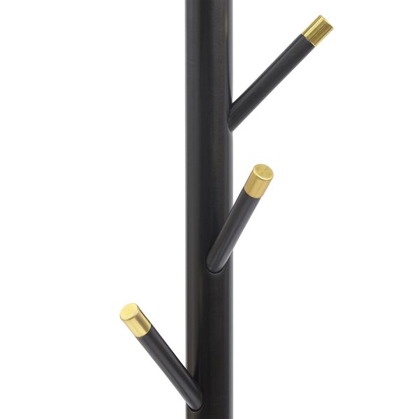 Вешалка напольная Bakken, 180 см, золотистый хром/черная, Bergenson Bjorn, изображение 2