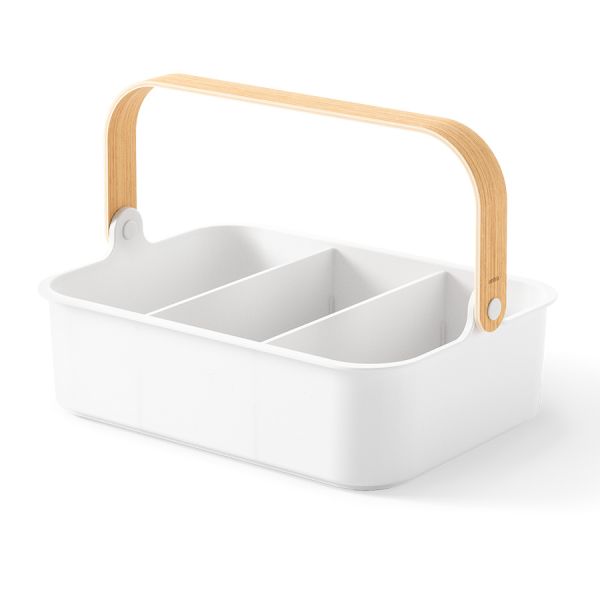 Органайзер Bellwood, 37х27 см, белый/натуральное дерево, UMBRA, изображение 9