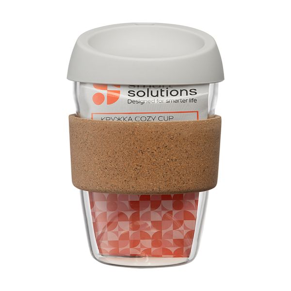 Кружка Cozy Cup, 350 мл, светло-серая, Smart Solutions, изображение 4