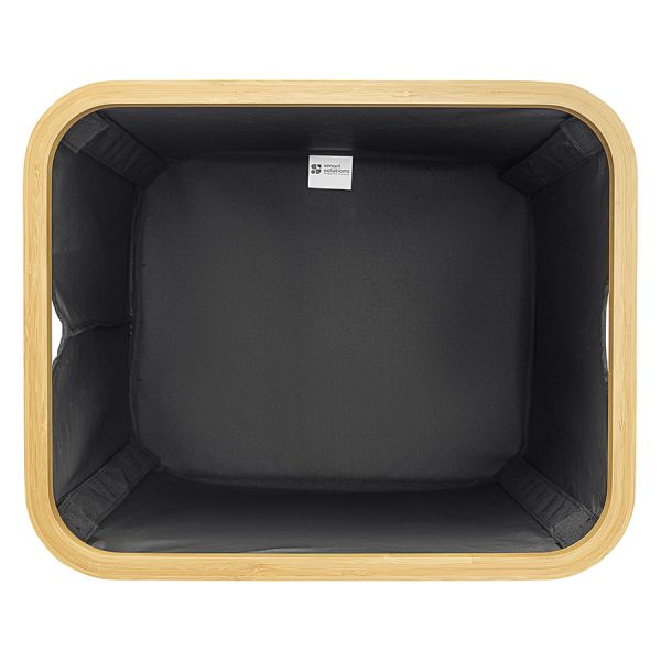 Корзина для белья Neat Mid, 40x33x43 см, черная, Smart Solutions, изображение 4