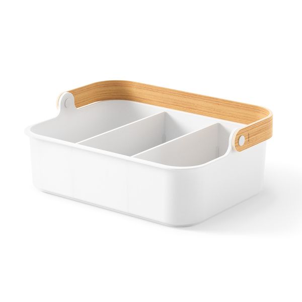 Органайзер Bellwood, 37х27 см, белый/натуральное дерево, UMBRA, изображение 8