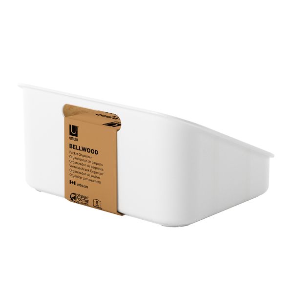 Органайзер Bellwood, 26х13 см, белый/натуральное дерево, UMBRA, изображение 13