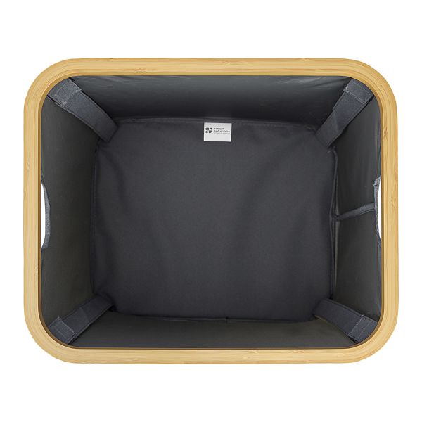 Корзина для белья Neat Mid, 40x33x43 см, серая, Smart Solutions, изображение 5