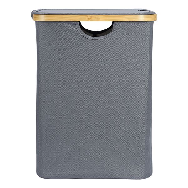 Корзина для белья Neat Mid, 40x33x43 см, серая, Smart Solutions, изображение 4