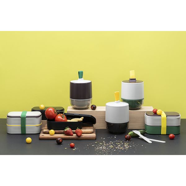 Ланч-бокс с приборами Food Time, 1 л, черный, Smart Solutions, изображение 6