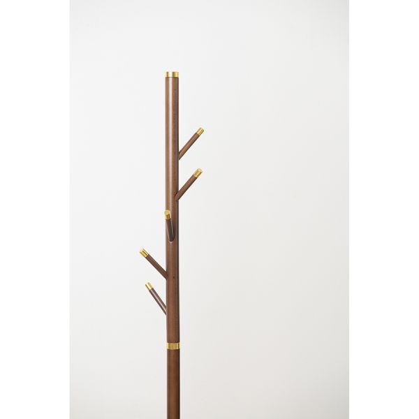 Вешалка напольная Bakken, 180 см, золотистый хром/светлый орех, Bergenson Bjorn, изображение 2
