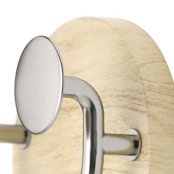 Вешалка настенная Melody, 2 крючка, натуральное дерево/никель, UMBRA, изображение 9