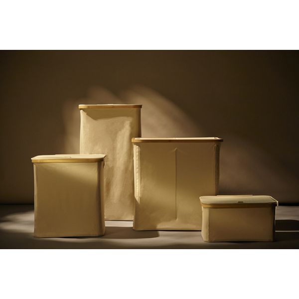 Корзина для белья Neat Low, 40x33x20 см, молочная, Smart Solutions, изображение 5