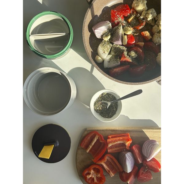 Ланч-бокс Meals, 800 мл, светло-серый/зеленый, Smart Solutions, изображение 16