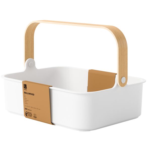 Органайзер Bellwood, 37х27 см, белый/натуральное дерево, UMBRA, изображение 15
