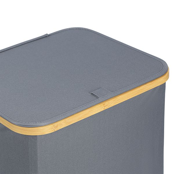 Корзина для белья Neat Mid, 40x33x43 см, серая, Smart Solutions, изображение 7