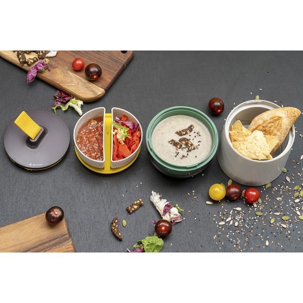 Ланч-бокс Meals, 800 мл, светло-серый/зеленый, Smart Solutions, изображение 5