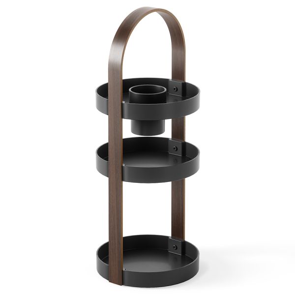 Органайзер для косметики Bellwood, 20х50 см, черный/орех, UMBRA, изображение 7