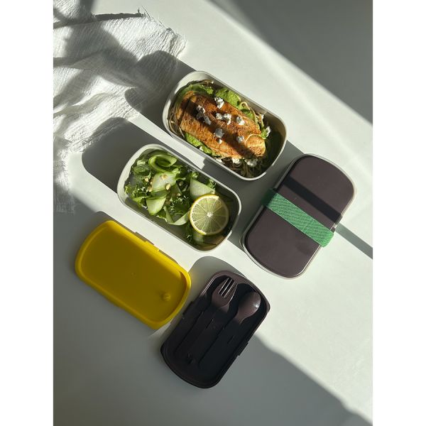 Ланч-бокс с приборами Food Time, 1 л, серый, Smart Solutions, изображение 16