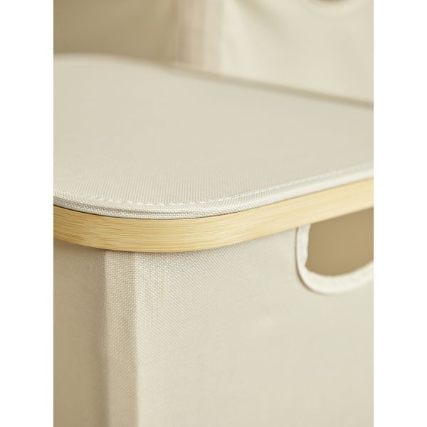 Корзина для белья Neat Low, 40x33x20 см, молочная, Smart Solutions, изображение 8