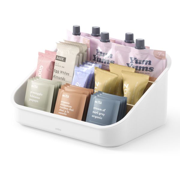 Органайзер Bellwood, 26х13 см, белый/натуральное дерево, UMBRA, изображение 6