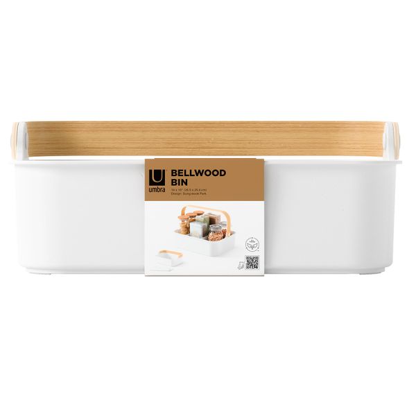 Органайзер Bellwood, 37х27 см, белый/натуральное дерево, UMBRA, изображение 12