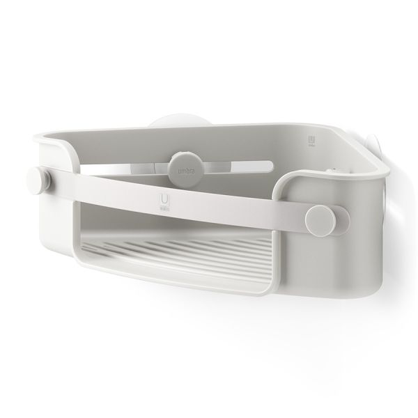 Органайзер для душа угловой Flex Adhesive, серый, UMBRA