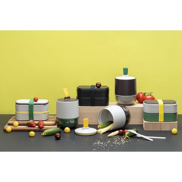 Ланч-бокс с приборами Food Time, 1 л, серый, Smart Solutions, изображение 3