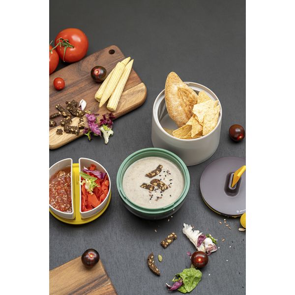 Ланч-бокс Meals, 800 мл, светло-серый/зеленый, Smart Solutions, изображение 10