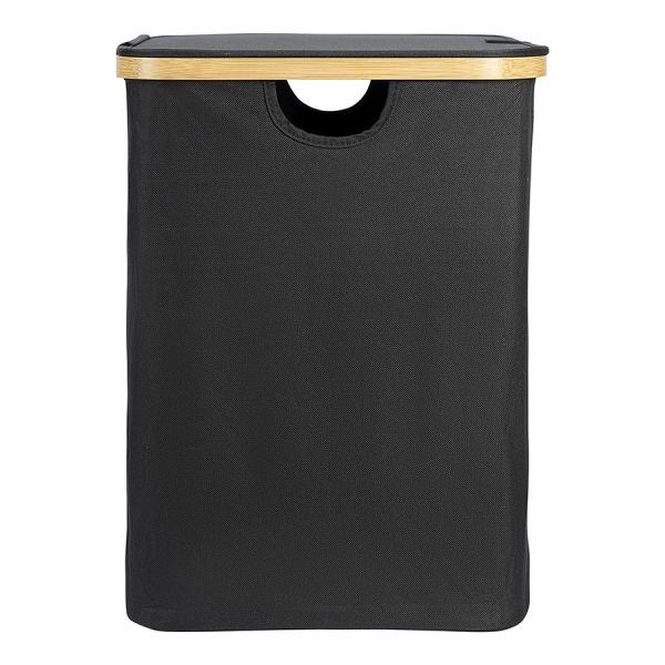 Корзина для белья Neat Mid, 40x33x43 см, черная, Smart Solutions, изображение 3