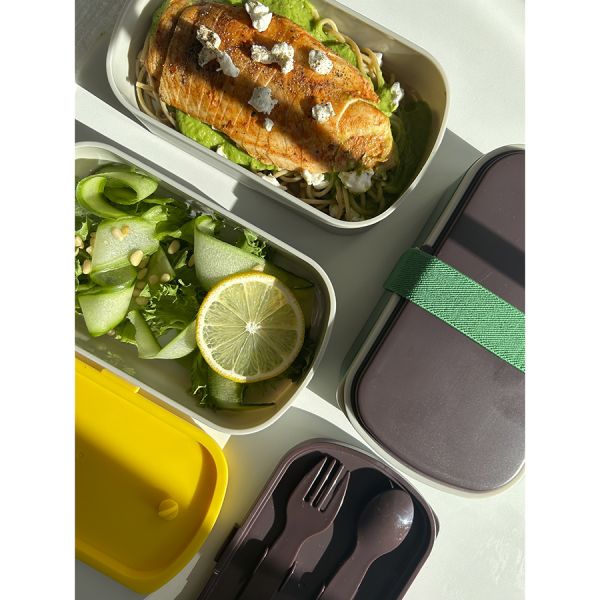 Ланч-бокс с приборами Food Time, 1 л, серый, Smart Solutions, изображение 14